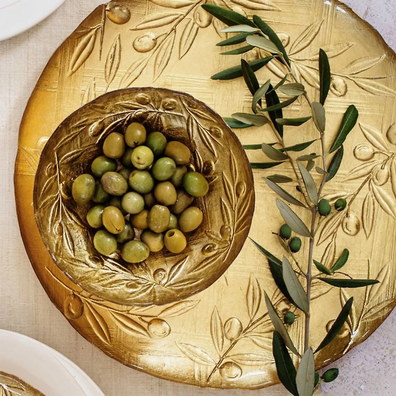 Moon Glass Olive Small Bowl