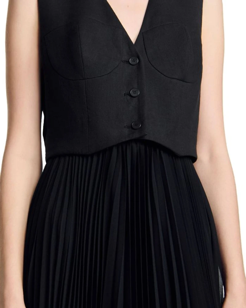 Pleated Maxi Dress