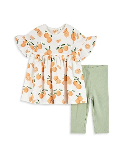 Girls' Floral Poplin Dress Set - Baby