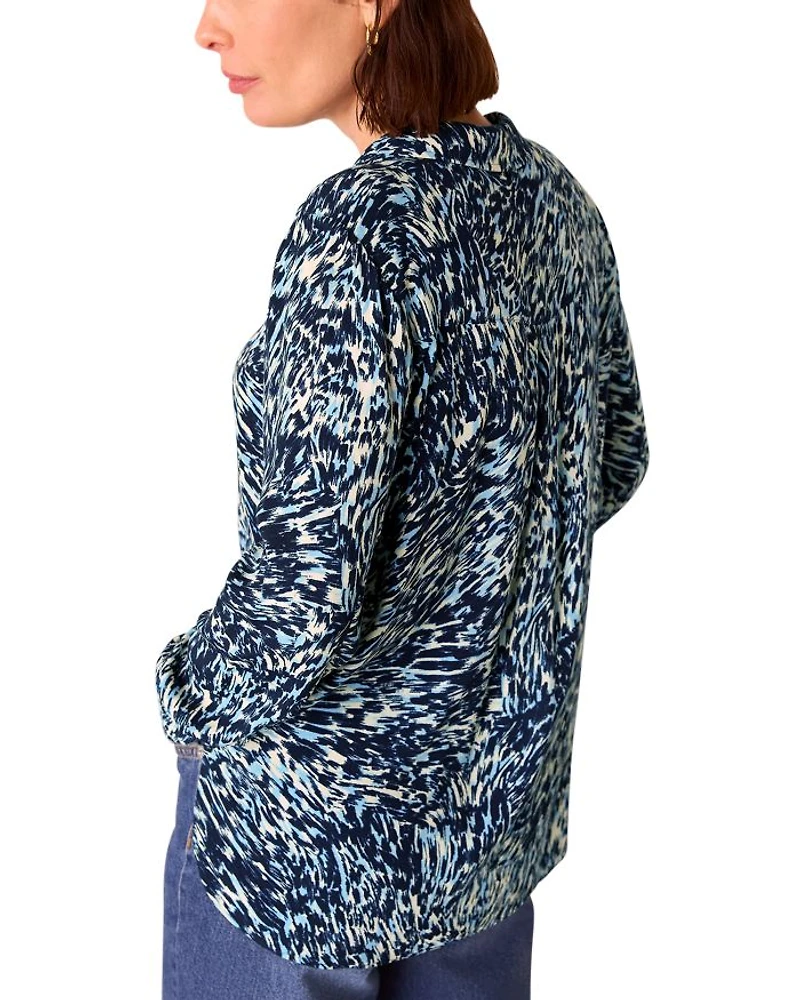 Leopard Swirl Print Shirt