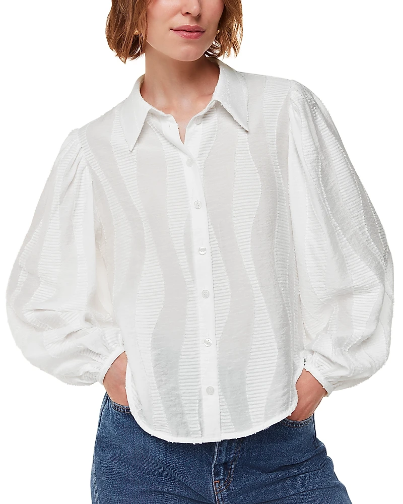 Whistles Hannah Textured Shirt