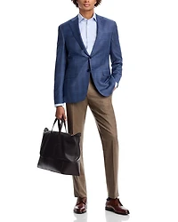 Siena Check Windowpane Regular Fit Sport Coat