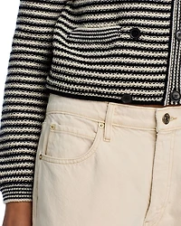 The Court Crewneck Cardigan Sweater