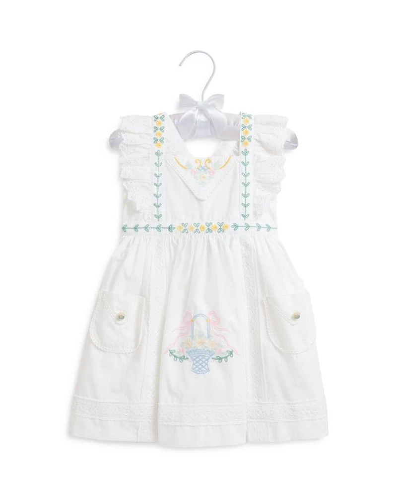 Girls' Embroidered Cotton Dress & Bloomer - Baby