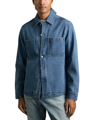 Tore Long Sleeve Denim Overshirt