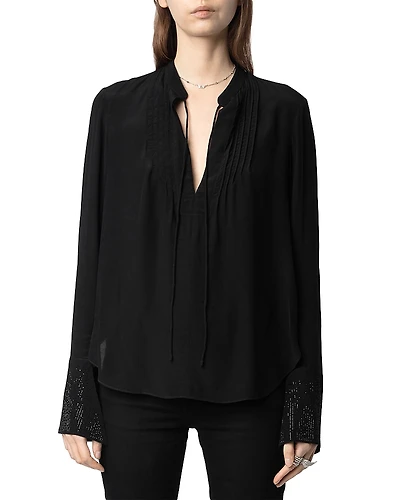 Zadig & Voltaire Taika Soft Strass Top