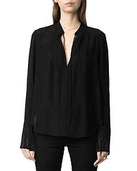 Zadig & Voltaire Taika Soft Strass Top