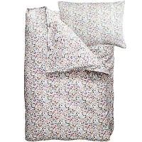 Coco & Wolf Liberty Fabric Betsy Grey Print Duvet Set, Twin