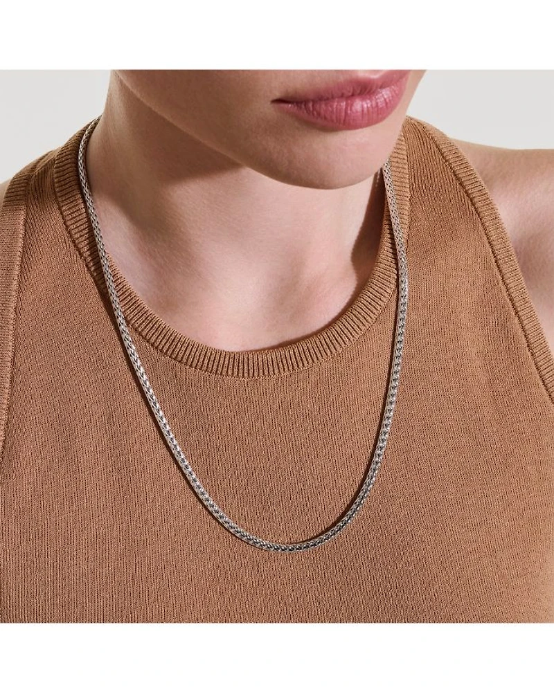 Sterling Silver Chain Icon Mini Necklace, 22"