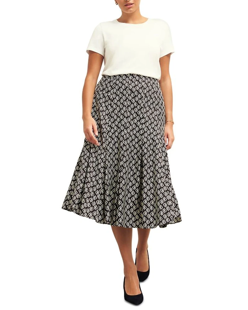 Roxanne Geometric Print Skirt