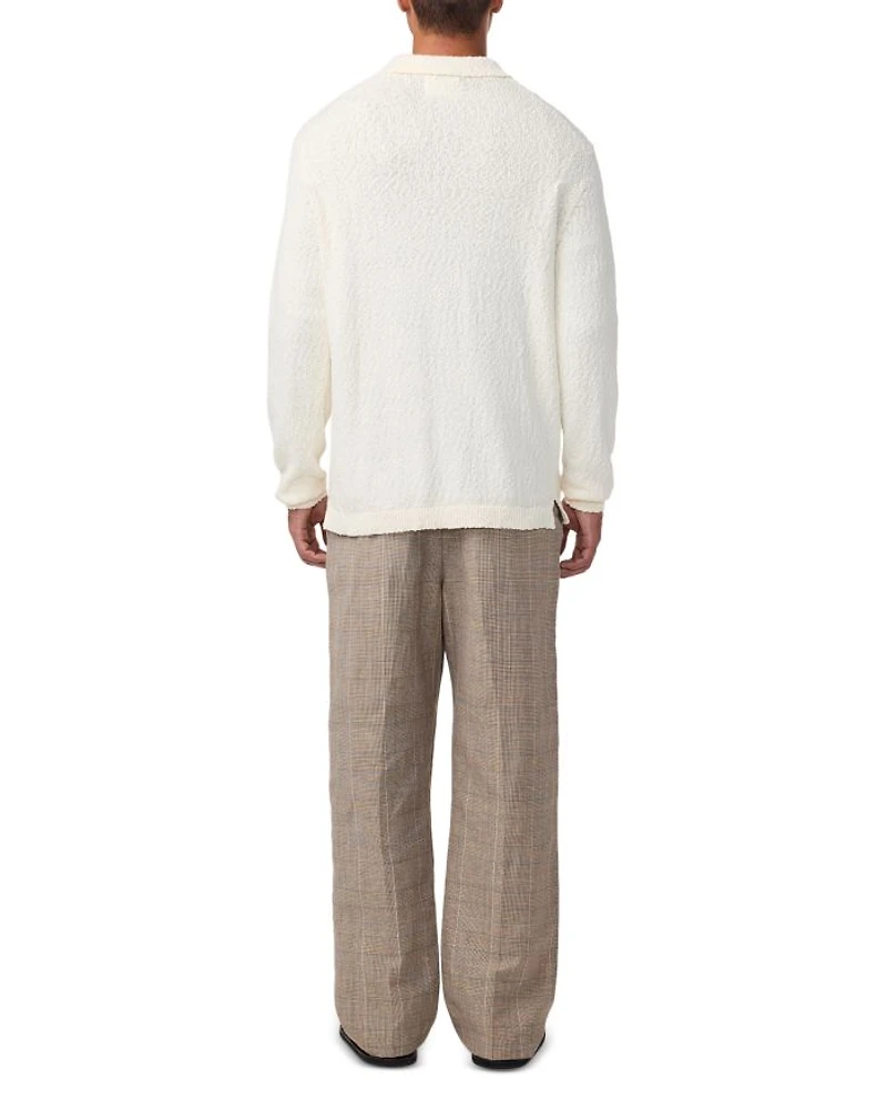 Randy Long Sleeve Boucle Polo Shirt