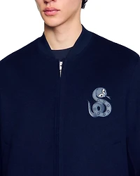 Double Faced Snake Detail Jacket