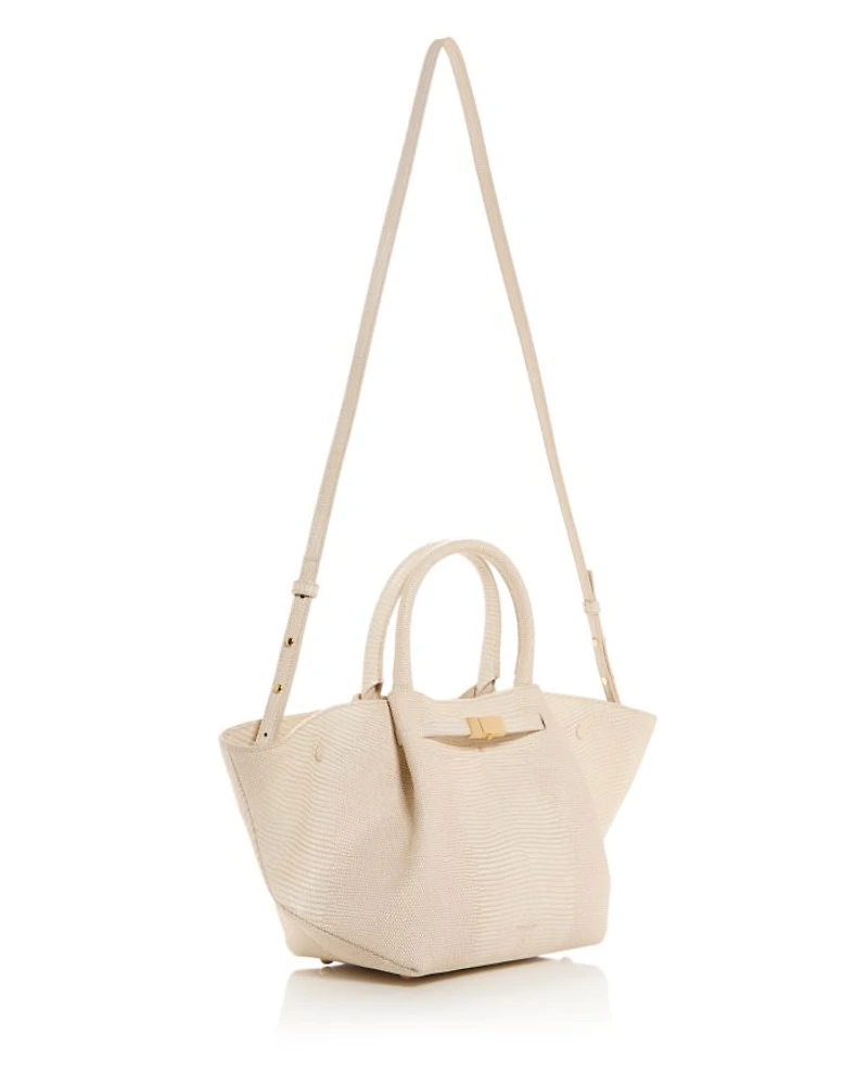 The Mini New York Embossed Leather Tote