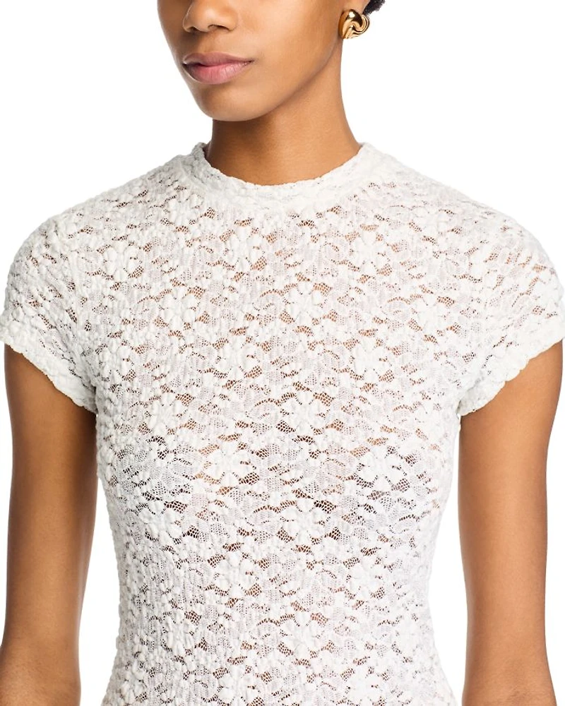 Puckered Lace Top - Exclusive