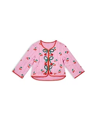 Girls' Cherries Embroidered Quilted Jacket - Baby
