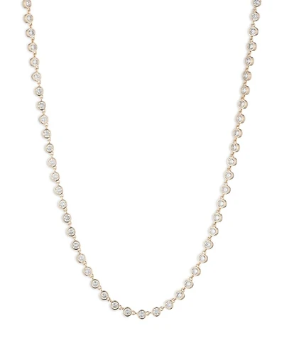 Cubic Zirconia Tennis Collar Necklace, 16-19"