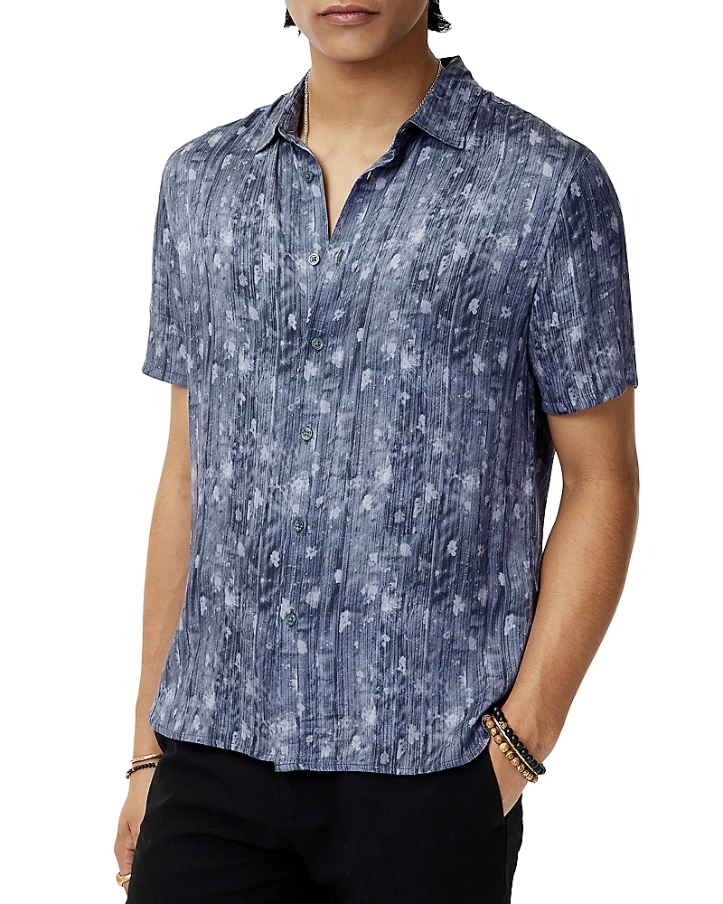 John Varvatos Sean Printed Short Sleeve Shirt