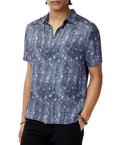 John Varvatos Sean Printed Short Sleeve Shirt