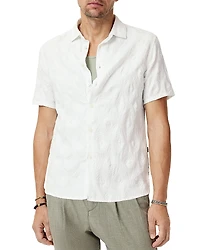 John Varvatos Sean Textured Short Sleeve Shirt