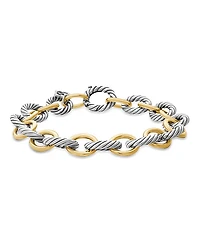 David Yurman Oval Link Bracelet with Gold, 8