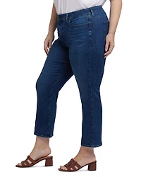 Marilyn Straight Ankle Jeans Ibiza Blue