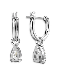 Stilla Crystal Pear Dangle Hoop Earrings