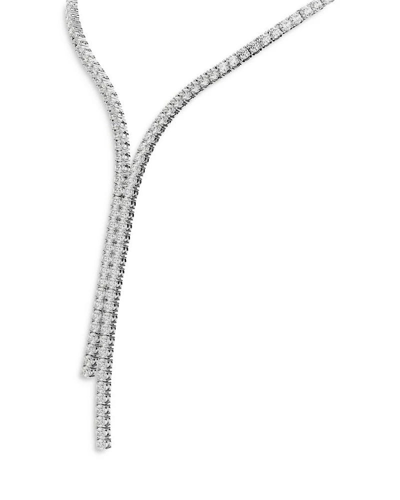 Matrix Crystal Y Necklace, 14-17"