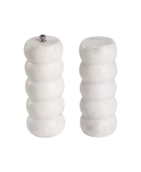 Quinto Marble Salt & Pepper Set - Large