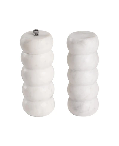 Gauri Kohli Quinto Marble Salt & Pepper Set - Large