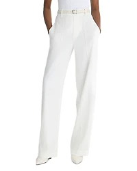 Vince Linen-Blend High-Rise Pull-On Pant