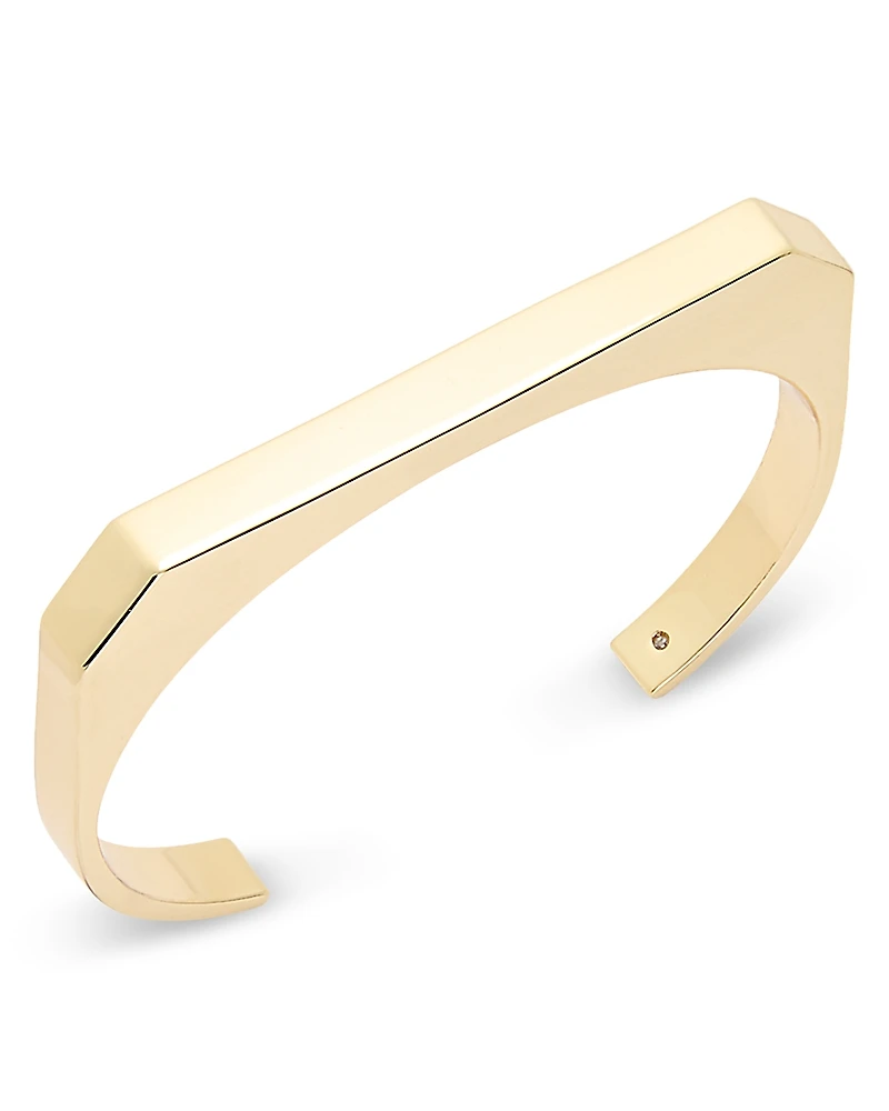 Allsaints Signature Hexagon Cuff Bangle Bracelet
