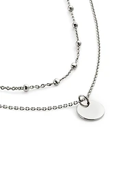 Willow Silver Coin Necklace Set