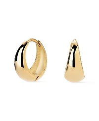 Ana Luisa Solid Gold Tapered Mini Huggie Hoops