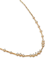 Scattered Diamond Station Necklace in 14K Yellow Gold, 1.0 ct. t.w.