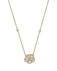 Bloomingdale's Fine Collection Diamond Flower Necklace