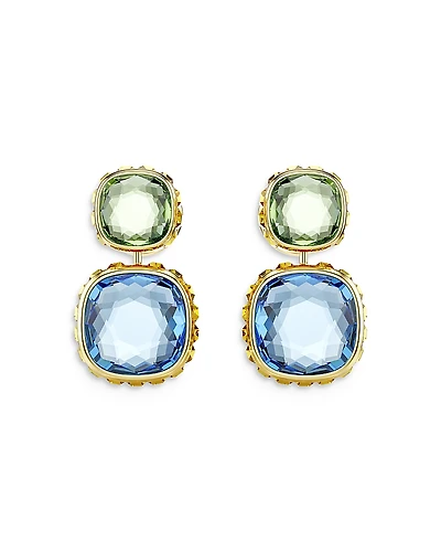 Swarovski Chroma Reversible Double Crystal Drop Earrings