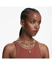 Gema Multicolor Crystal Asymmetrical Drop Earrings