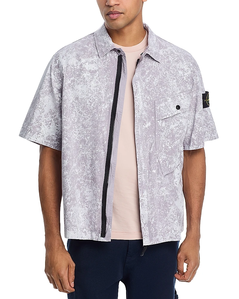 Stone Island Camicia Regular Fit Short Sleeve Shirt