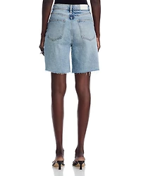Kaylee High Rise Pinched Loose Denim Shorts