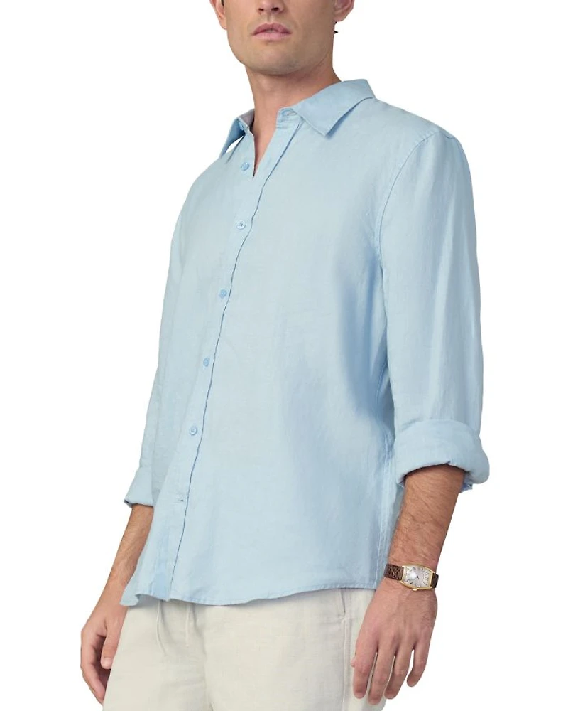 Jakob Oversized Button Front Linen Shirt