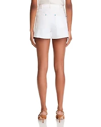 Turquoise Embellished Ceil Shorts