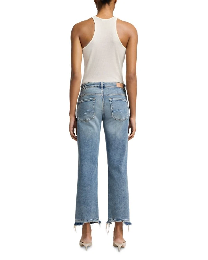 Calie Straight Ankle Jeans Shore Break