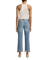 Calie Straight Ankle Jeans Shore Break