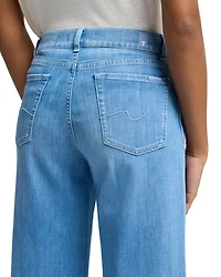 Lotta Cropped High Rise Wide Leg Jeans Charleston