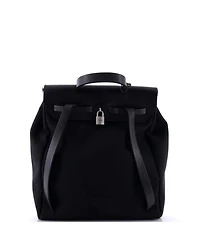 Herbag A Dos Zip Backpack Toile and Leather