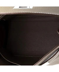 Kelly 28 Handbag Grey Togo with Palladium Hardware