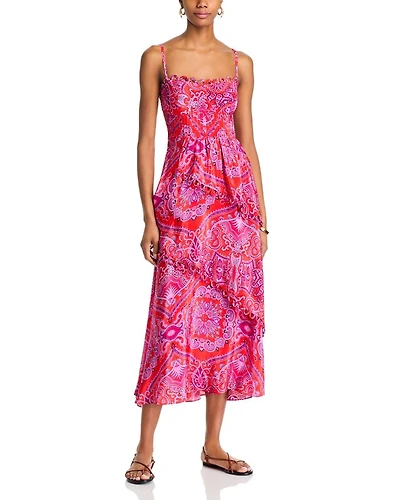 Paisley Scarf Maxi Dress
