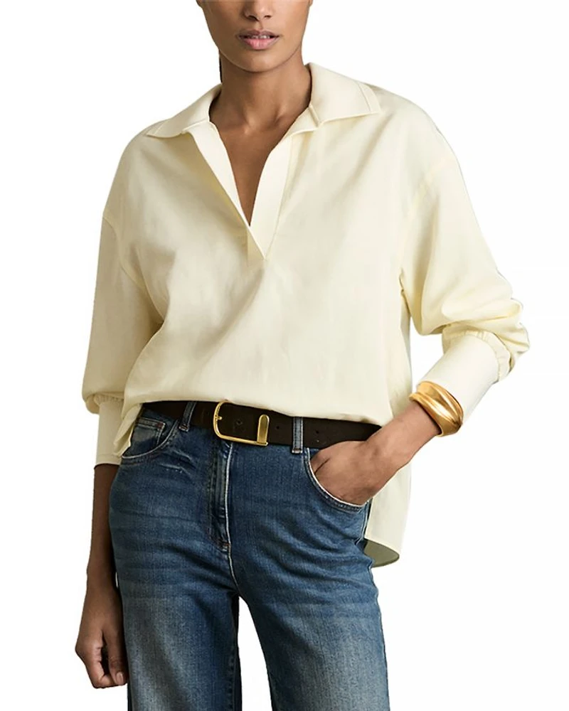 Isobel Overhead Ribbed Knit Shirt