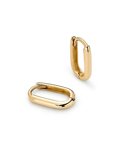 Ana Luisa Gold Mini Oval Hoop Earrings