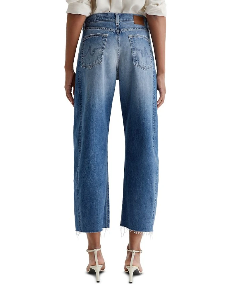 Hattie High Rise Crop Barrel Leg Jeans Gemini